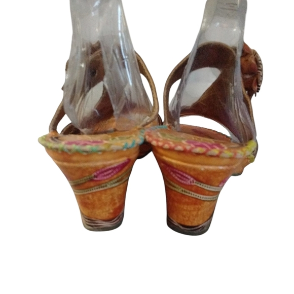 NEW Elite Corkys Sandals Womens Size 8 Rock Multicolor Leather Strappy Slip-Ons - Picture 7 of 10